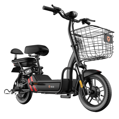 雅迪新款電動車48V男女助力腳踏小王子小叮當電動車時尚自行車